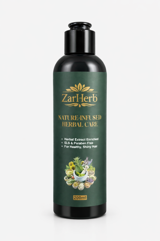 ZarHerb Natural Herbal Shampoo – SLS & Paraben Free | Chemical-Free Hair Care