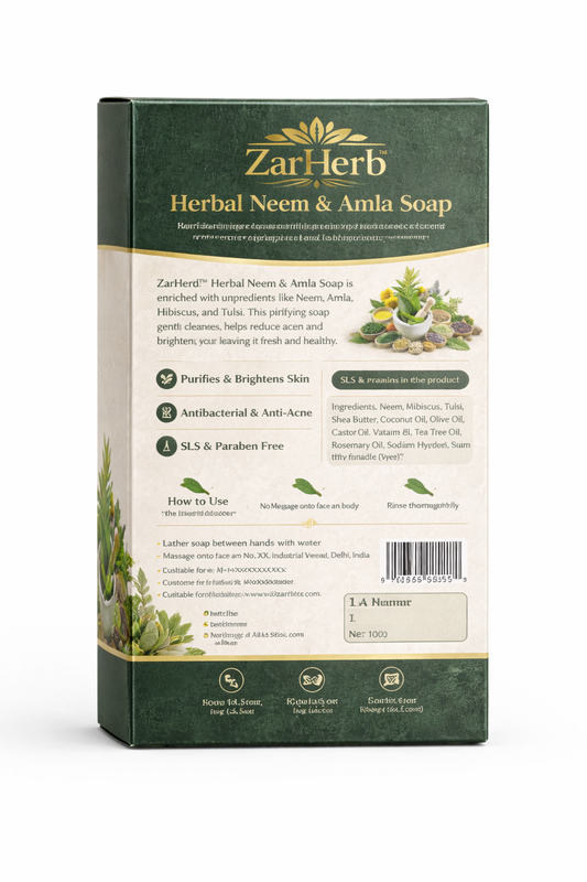 ZarHerb™ Herbal Neem &amp; Amla Soap